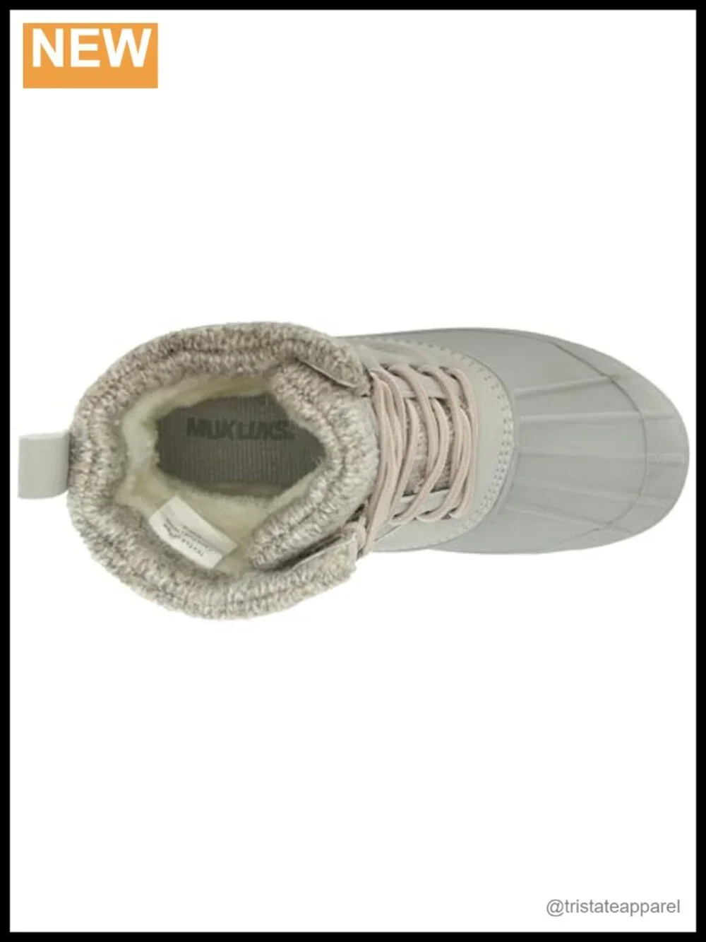 Women's Waterproof Ankle Bootie with Sweater Cuff and Muk Luxe Lining